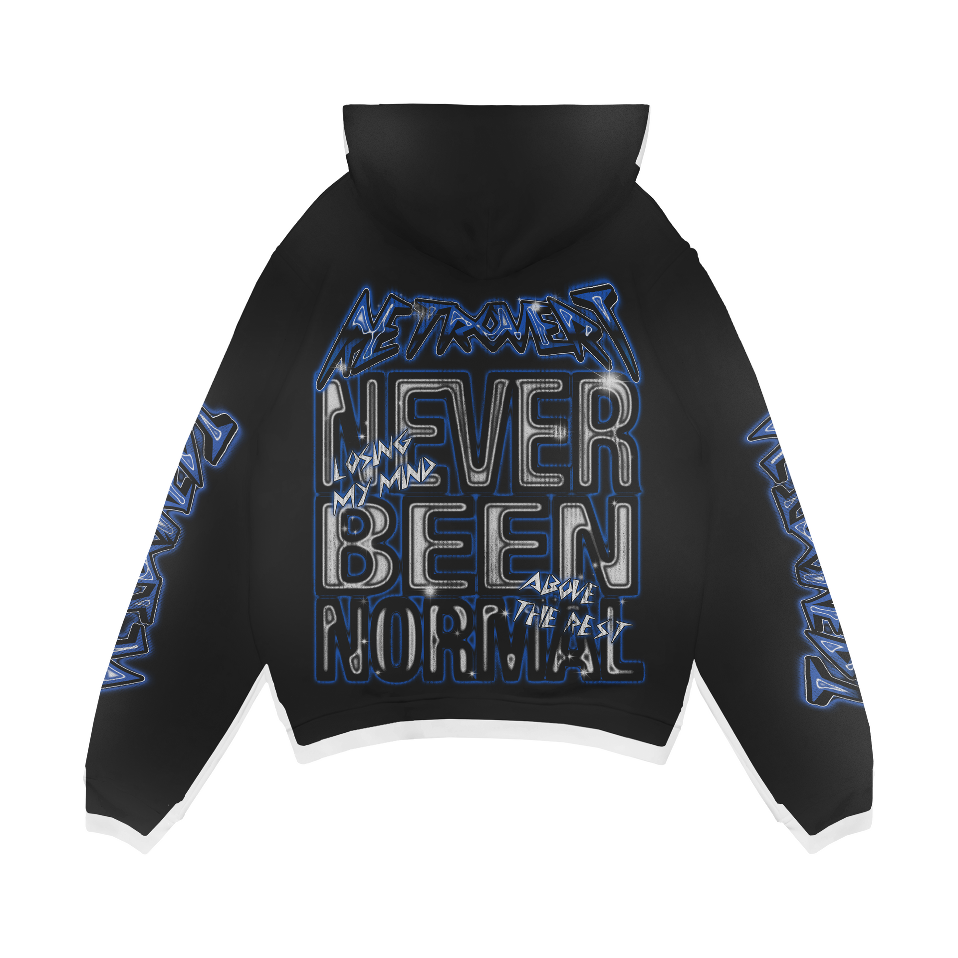 Skull Hoodie - Black/Navy