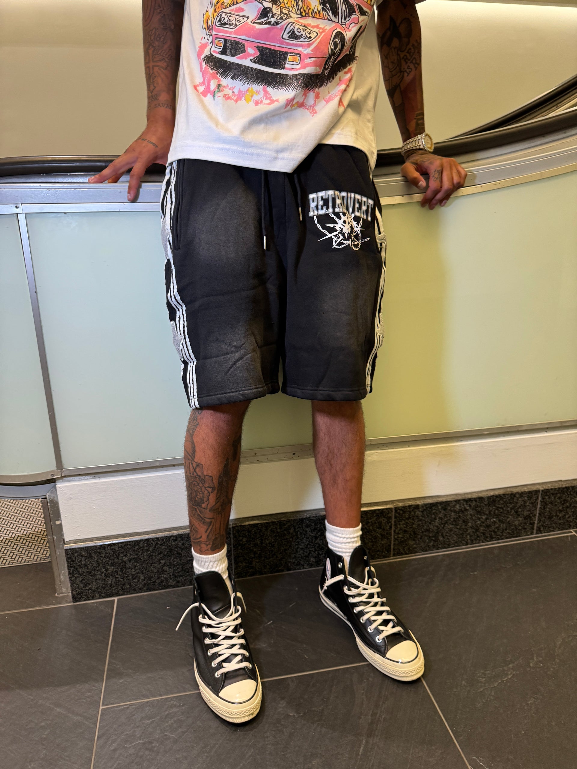 STAR TRACK SHORTS - BLACK