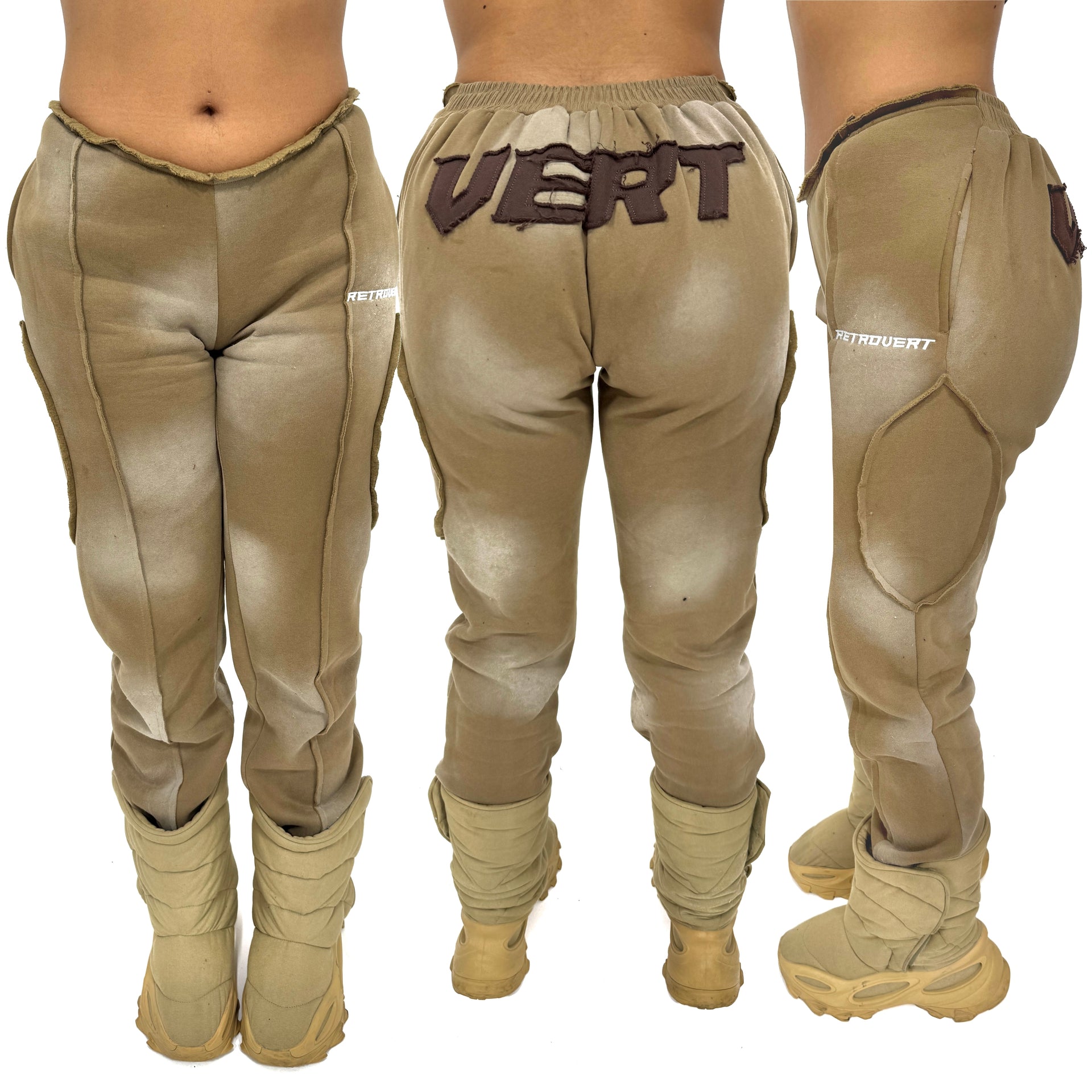 VERT DISTRESSED SAND PANTS