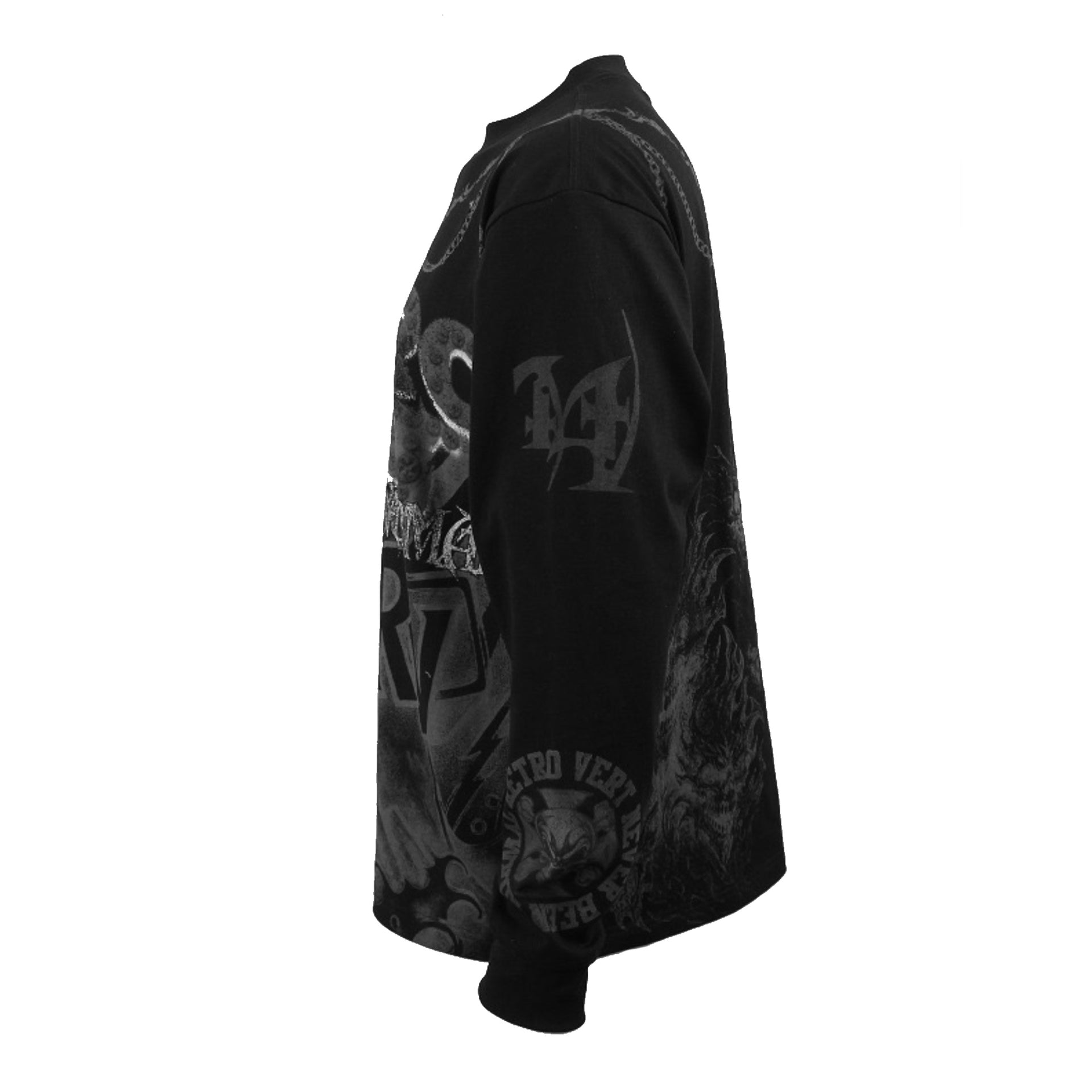 Reaper Longsleeve Thermal T-Shirt- Black