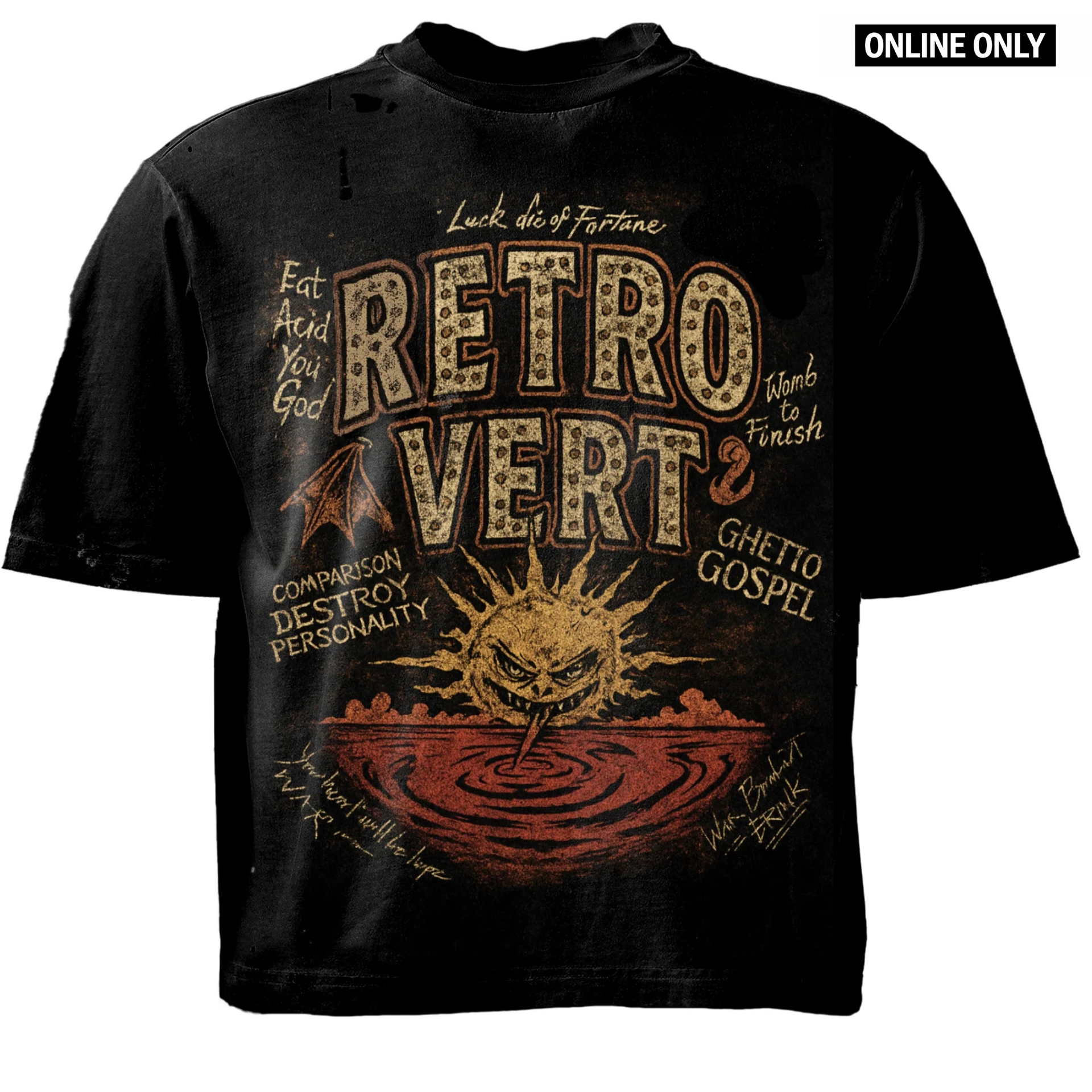 Liquid Sun Tee  - Black