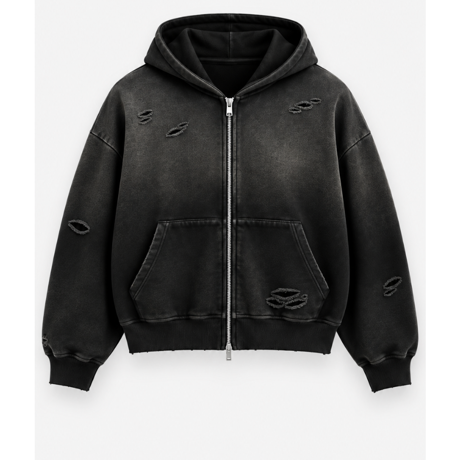 Distressed Washed Essential Hoodie (Pick Color)
