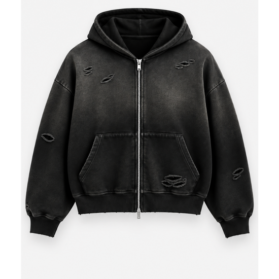 Distressed Washed Essential Hoodie (Pick Color)