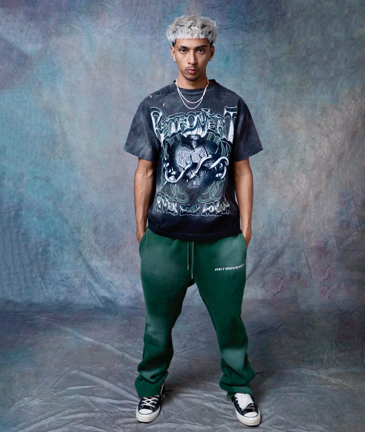 Flare Green Sweatpants