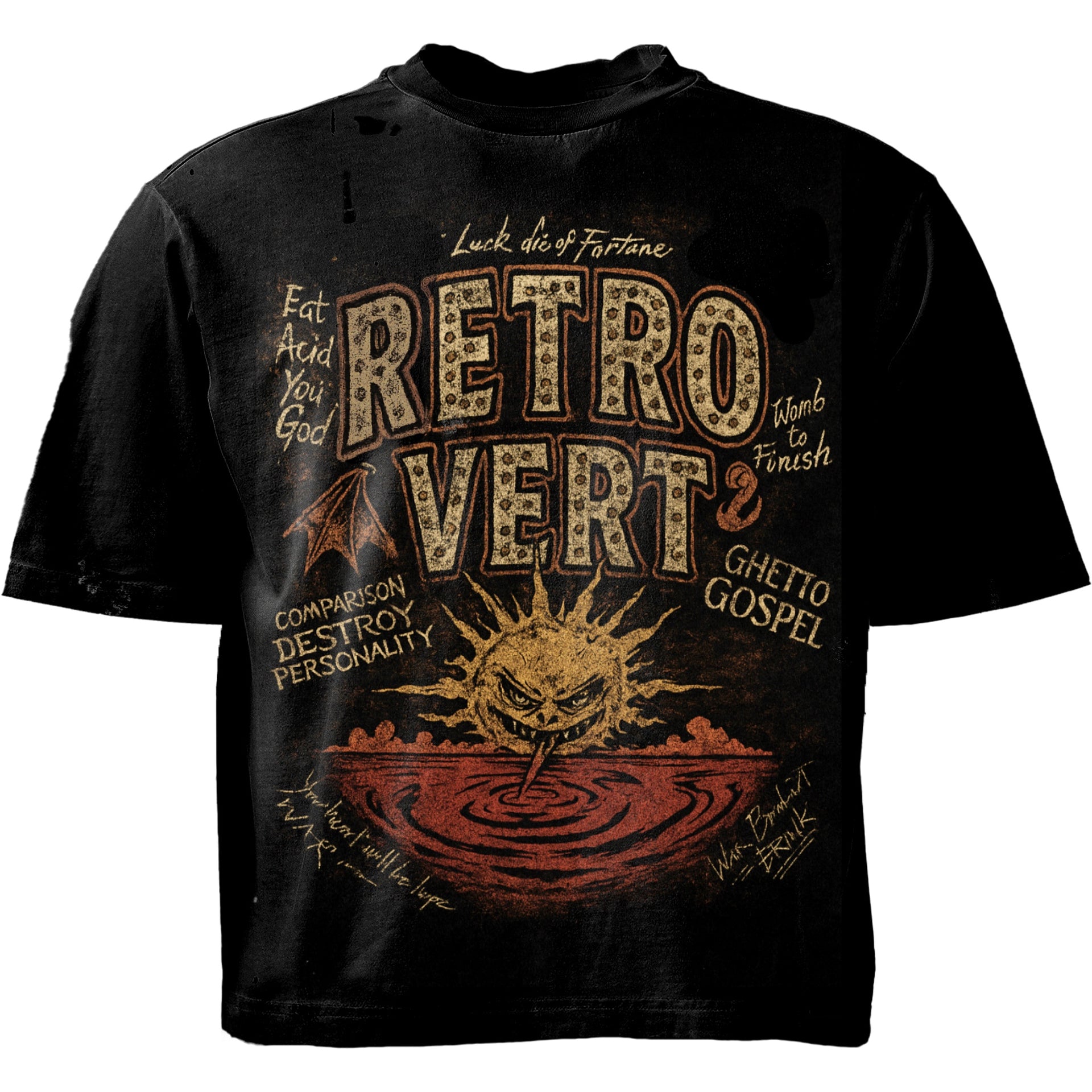 Liquid Sun Tee  - Black