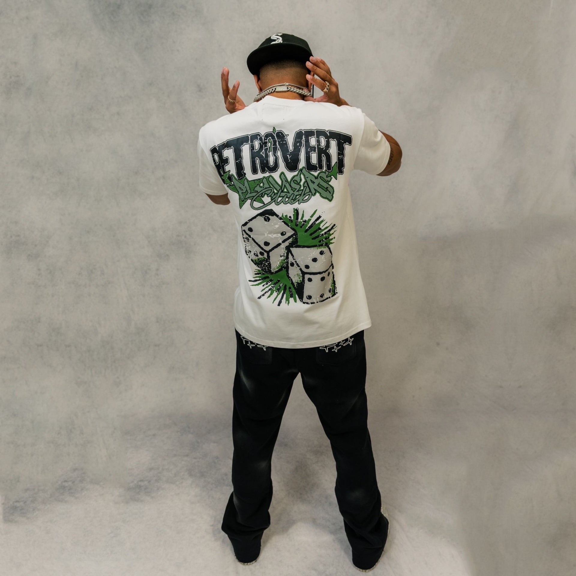 Players Club Tee White/Green