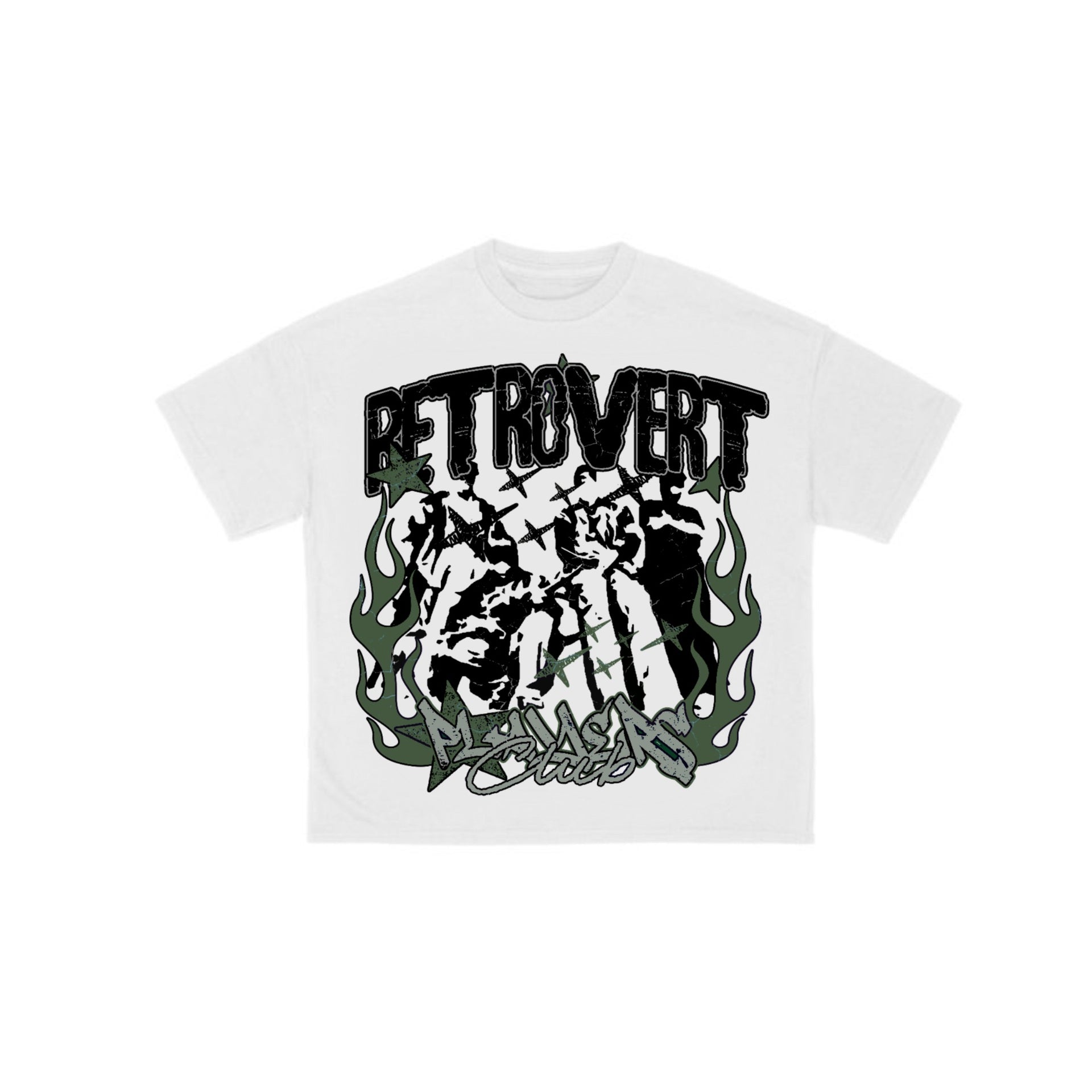 Players Club Tee White/Green
