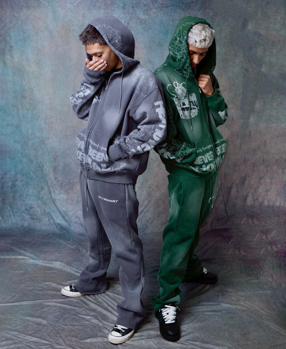 DESTROYER MATCHING ZIP-UP GREY