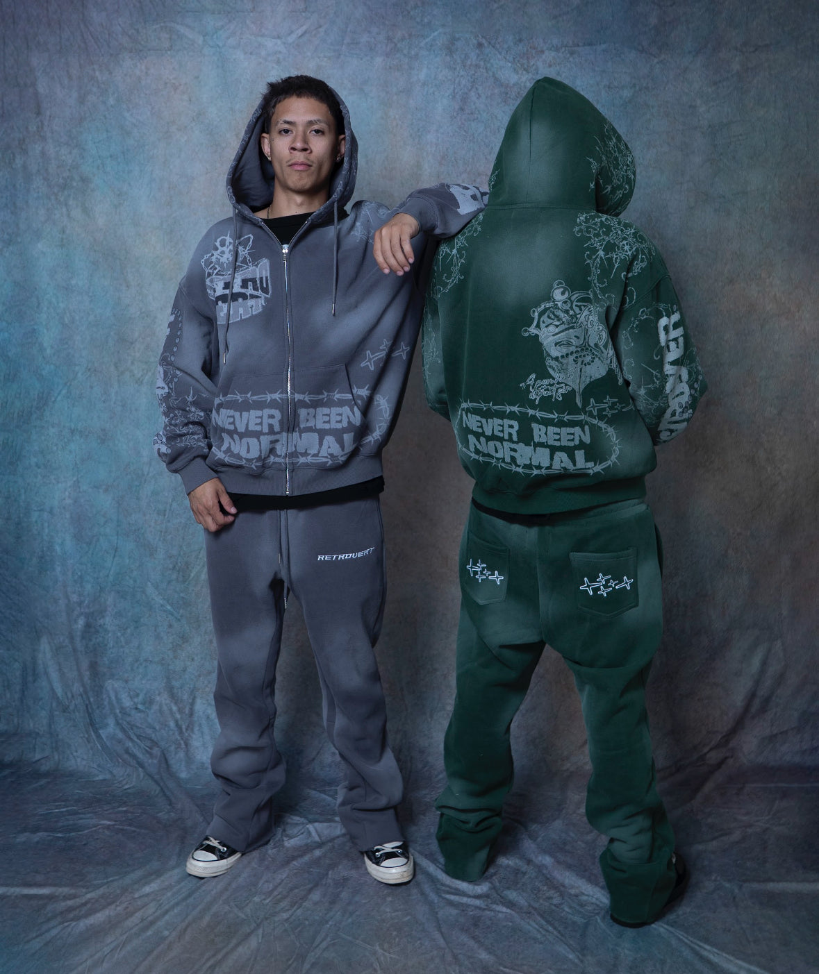 DESTROYER MATCHING ZIP-UP GREY