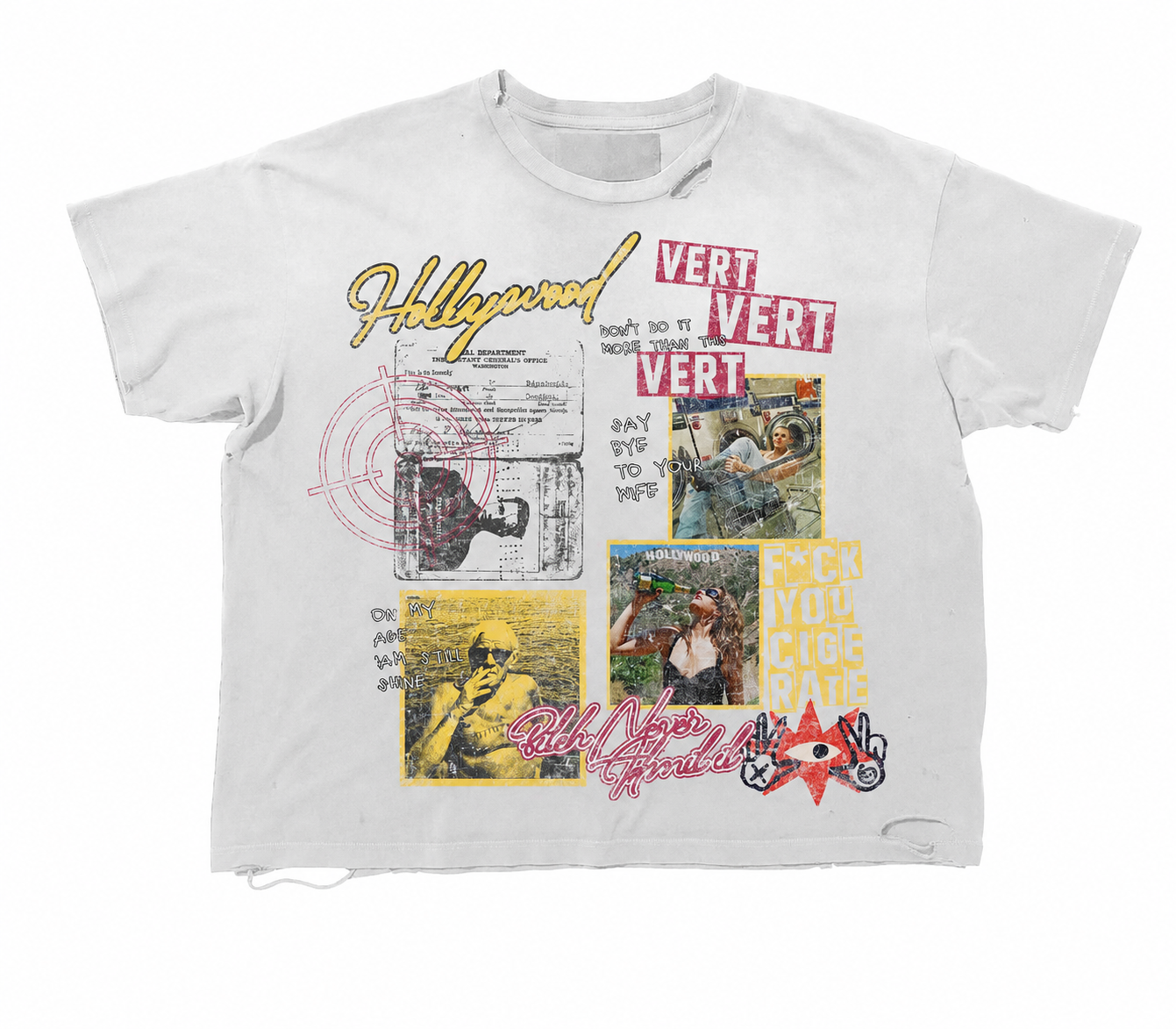 Vert Hollywood T Shirt - White