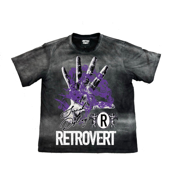 Purple Hands Tee - Black