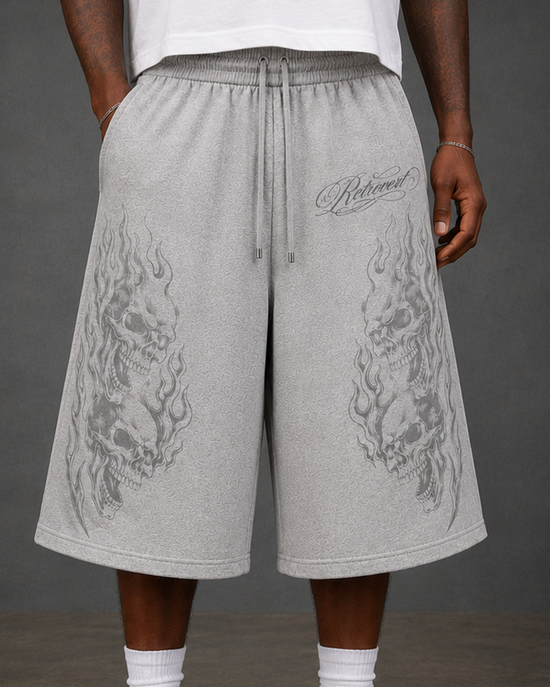 FLAME SHORTS - GREY