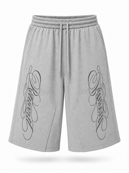 SCRIPT SHORTS - GREY