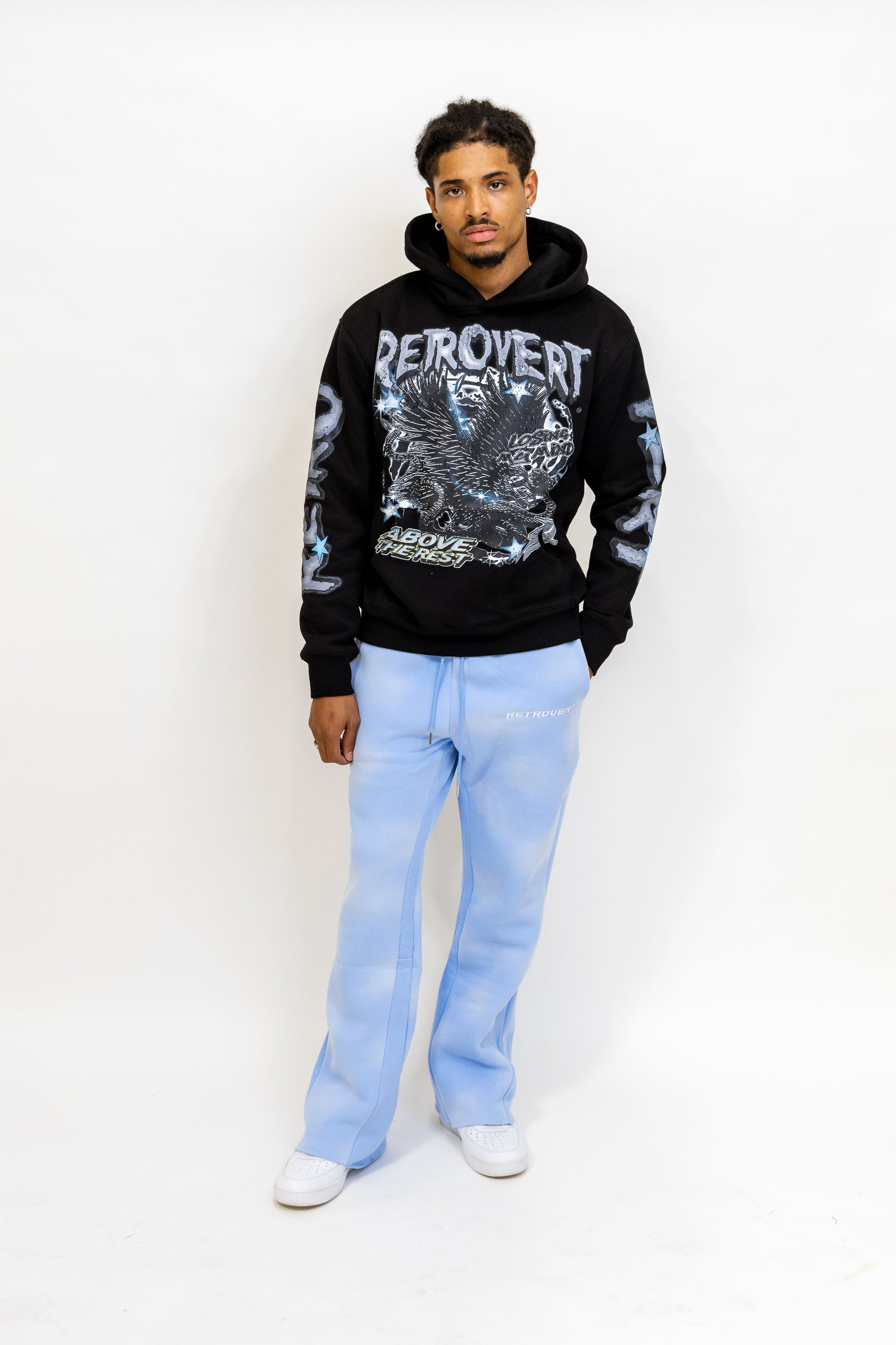 Star Eagle Hoodie - Blue/Black