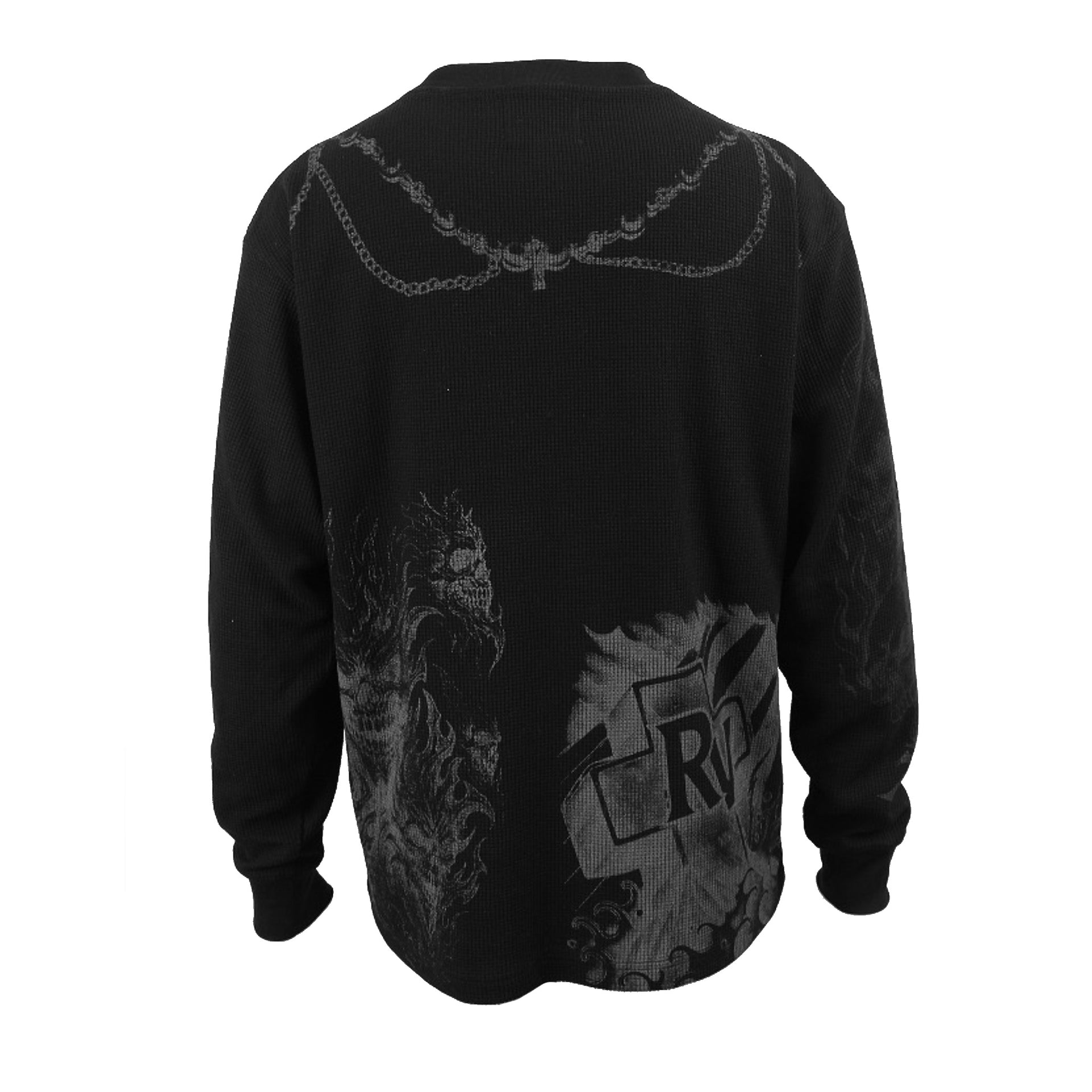 Reaper Longsleeve Thermal T-Shirt- Black