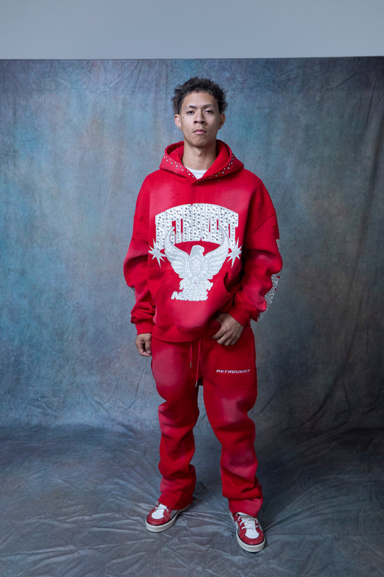 Flare Red Sweatpants