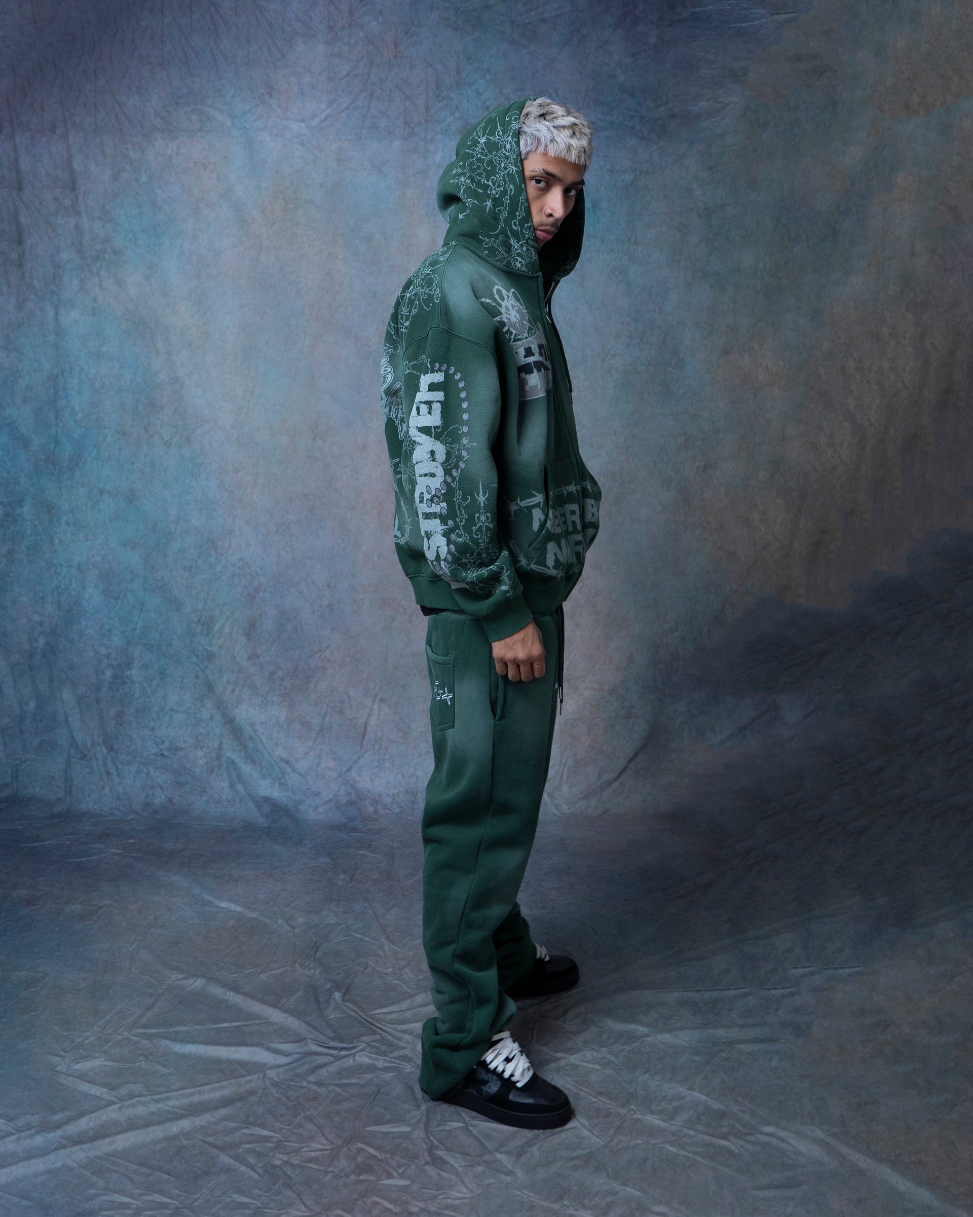 DESTROYER MATCHING ZIP-UP GREEN