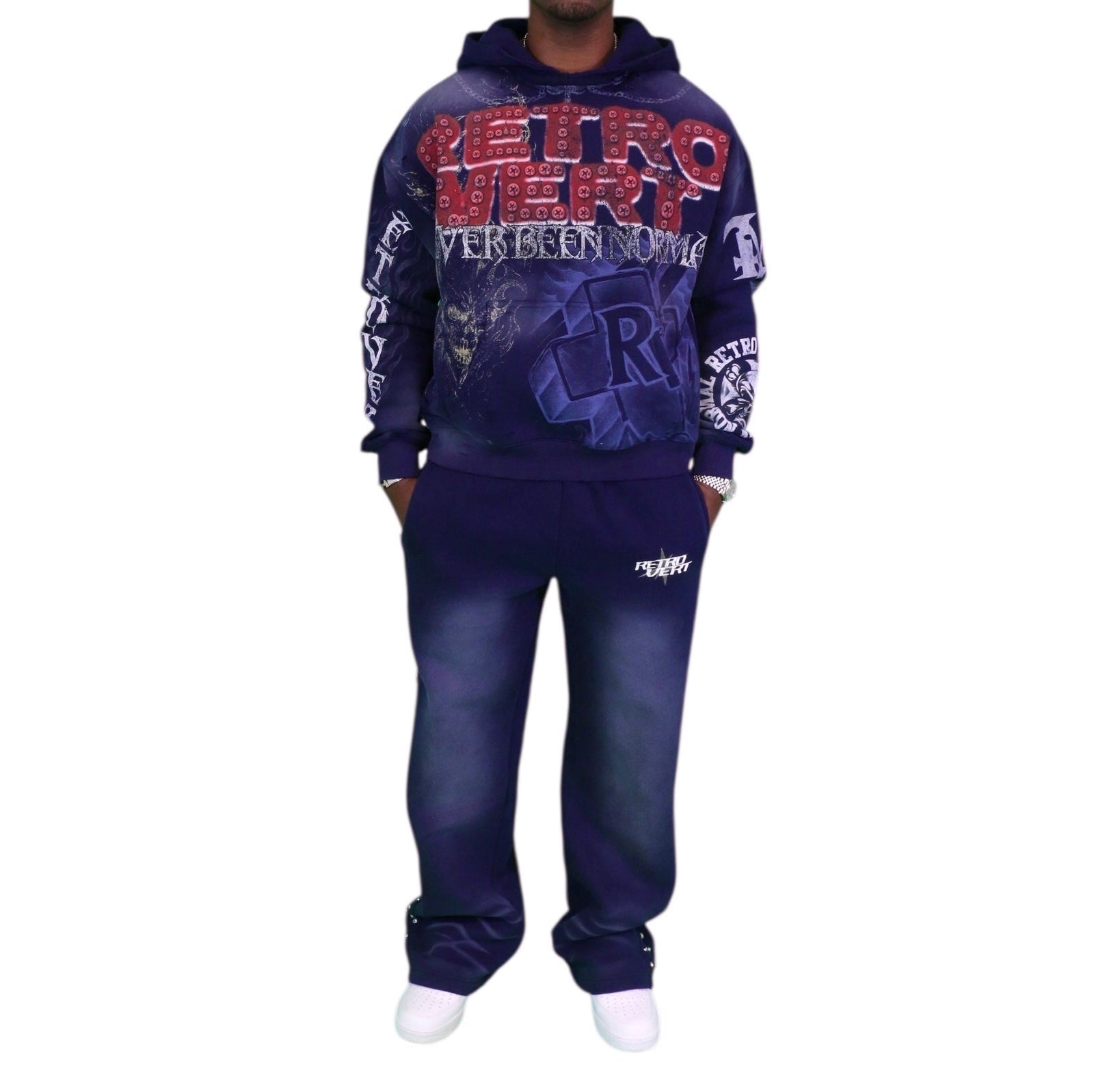 REAPER PULLOVER HOODIE - NAVY
