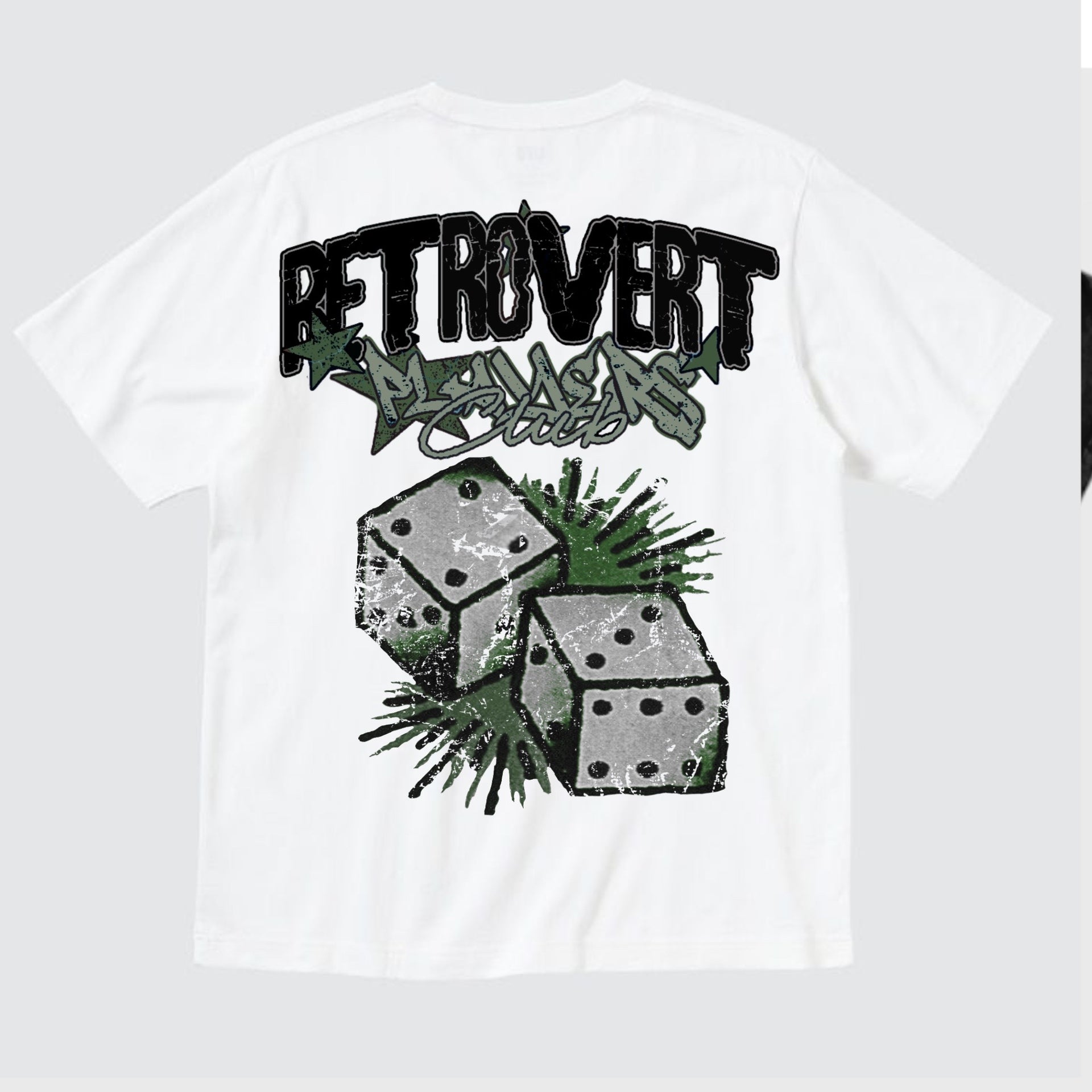Players Club Tee White/Green