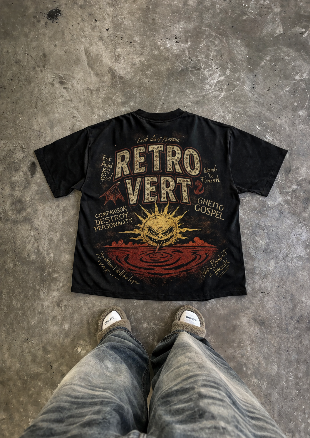 Liquid Sun Tee  - Black