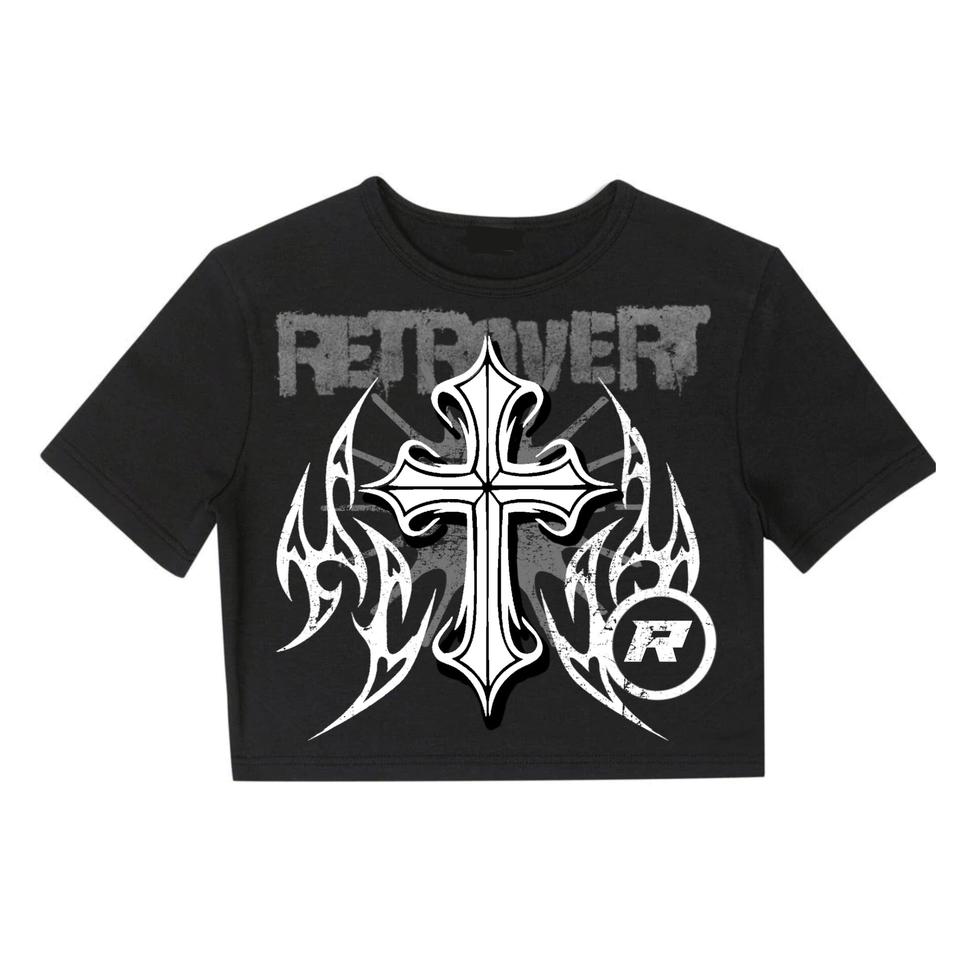 CROSS BIKER TOP BLACK