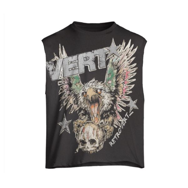 FALCON SKULL CUT-OFF T-SHIRT