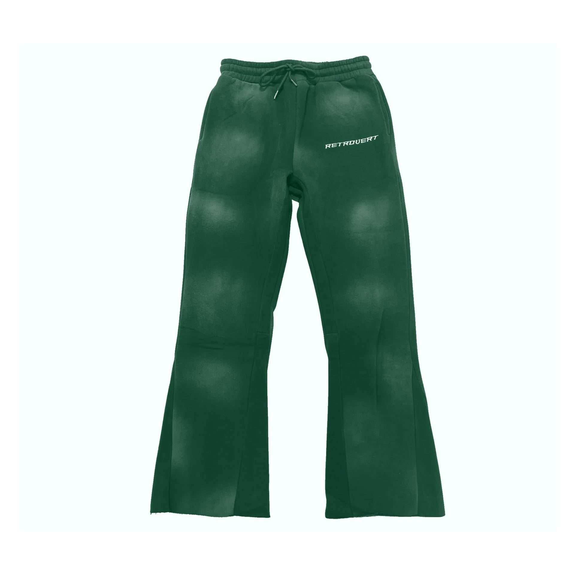 Flare Green Sweatpants