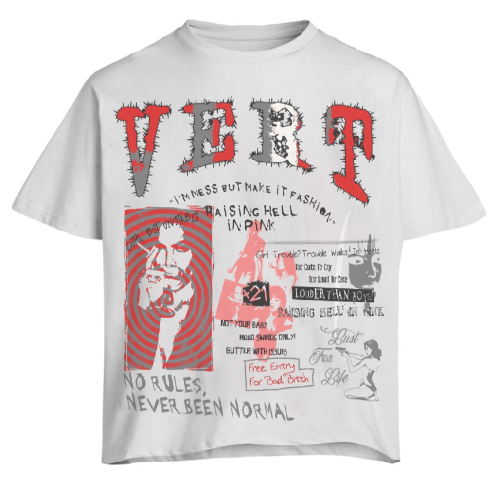 Vert No Rules Tee  - White