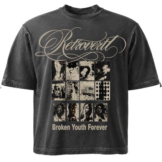 Broken Youth Script T Shirt